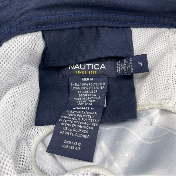 Nautica Shorts Swim Trunks Fishing Sailing Beach Ocean Pool Resort Vacation Navy - Picture 13 of 15